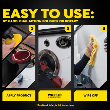 Meguiar's M6732 Marine/RV One Step Compound, Remove Oxidation, Stains, Scratches, and Water Spots, Restore The Color and Shine of Fiberglass Gel Coat Finishes, 32 Oz Bottle