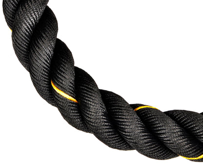 Fitvids Battle Rope 1.5Inch 2 Inch Diameter Poly Dacron 30 FT – 40 FT – 1.5-Inch, 30FT – Black