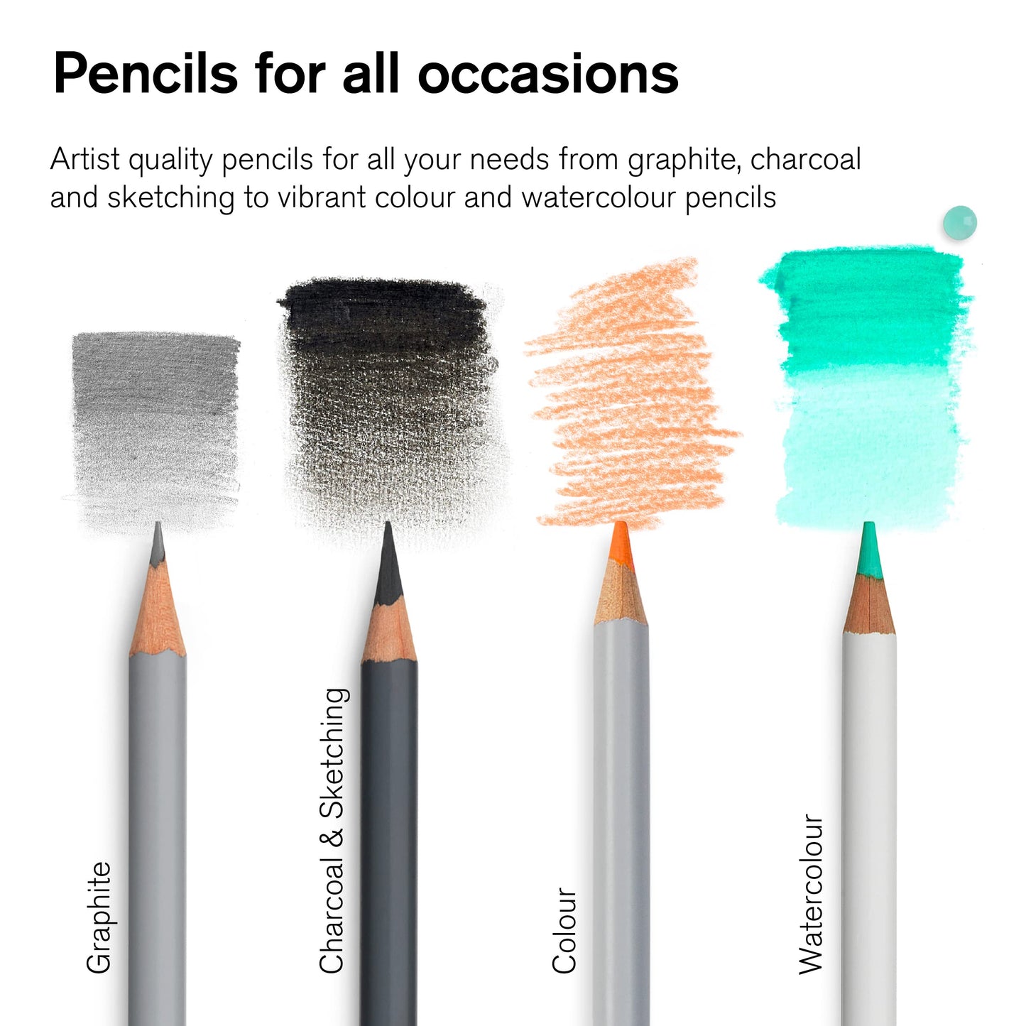 Winsor & Newton Studio Collection Artist Pencils, Sketching Pencils, Set of 10