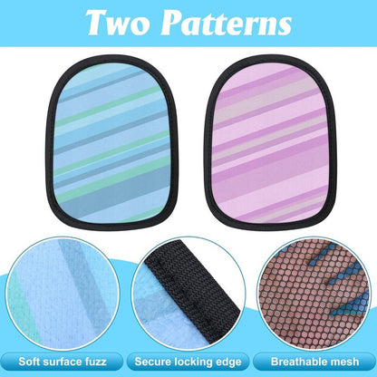 Sand Wipe Off Mitts - 2 Pcs Stripe Beach Sand Remover Cleaner | Perfect for Outdoor Activities & Travel