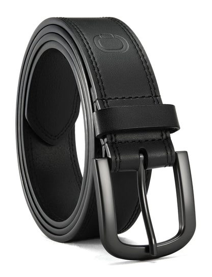 CHAOREN Full Grain Leather Belt for Men, Work Belts for Men Heavy Duty, Daily Wear for Jeans Pants