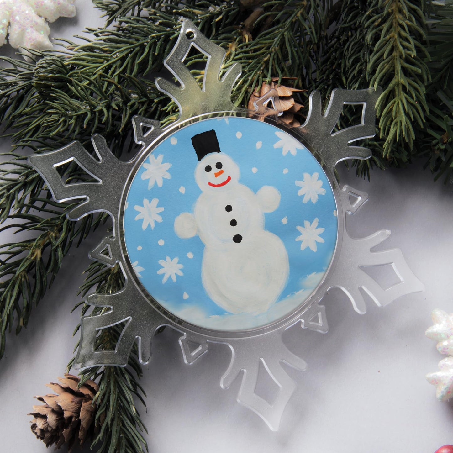 Snapins Snowflake Photo Ornaments - Pack of 24