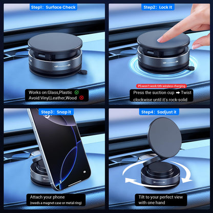 EGBULL Vacuum Magnetic Car Phone Holder