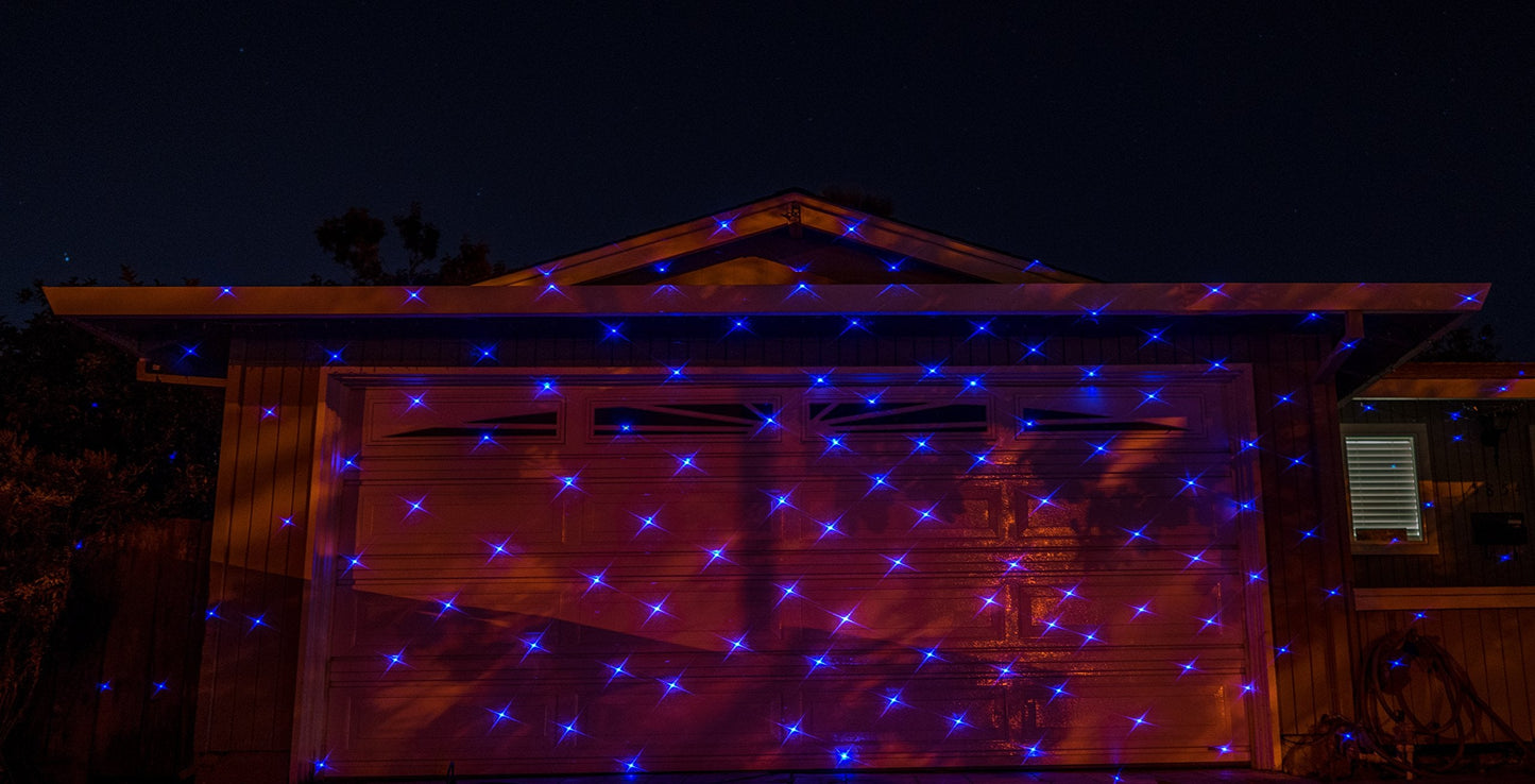 Ledmall Full Spectrum Motion Star Effects 7 Color with White Laser Christmas Lights Projector Outdoor