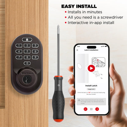 Kwikset Halo Wi-Fi Smart Lock, Keyless Entry Door Deadbolt, Geofence Auto-Unlock, Grade AAA Certified, No Hub Easy Install, Satin Nickel Lifetime Finish Warranty, Backlit Keypad