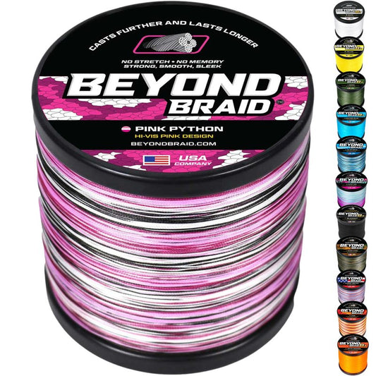 Beyond Braid Pink Python 300 Yards 15LB