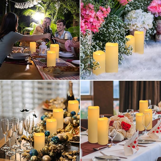 96-Pack LED Flameless Candles with Remote Control - Perfect for Parties, and Special Occasions(Three Sizes)