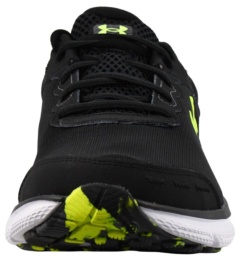 Under Armour Men's Charged Assert 10, (007) Black/Black/High Vis Yellow, 15, US