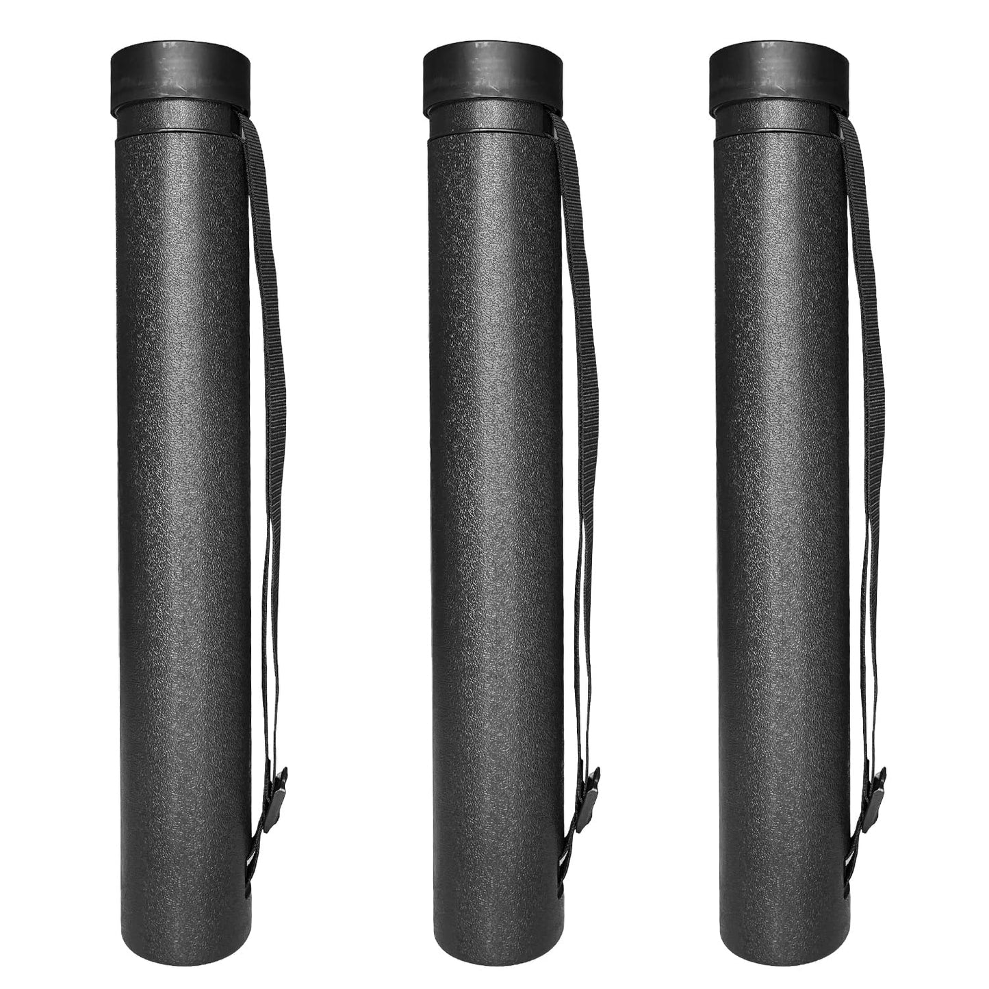 Ecjiuyi 3Pack Poster Tube with Strap,Expandable Blueprint Art Mailing Transport Carrier Tubes Holders Storage,Expands from 22 to 38 inches