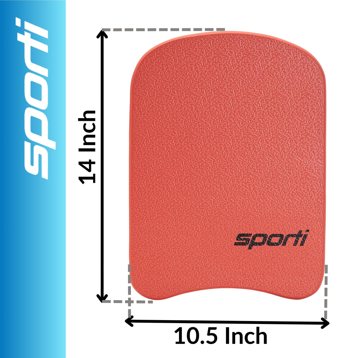Sporti Junior Kickboard for Swim Training Lesson, Swimming Kick Board for Kid, Water Board for Junior, Swimming Training Aid - Red