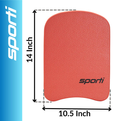 Sporti Junior Kickboard for Swim Training Lesson, Swimming Kick Board for Kid, Water Board for Junior, Swimming Training Aid - Red