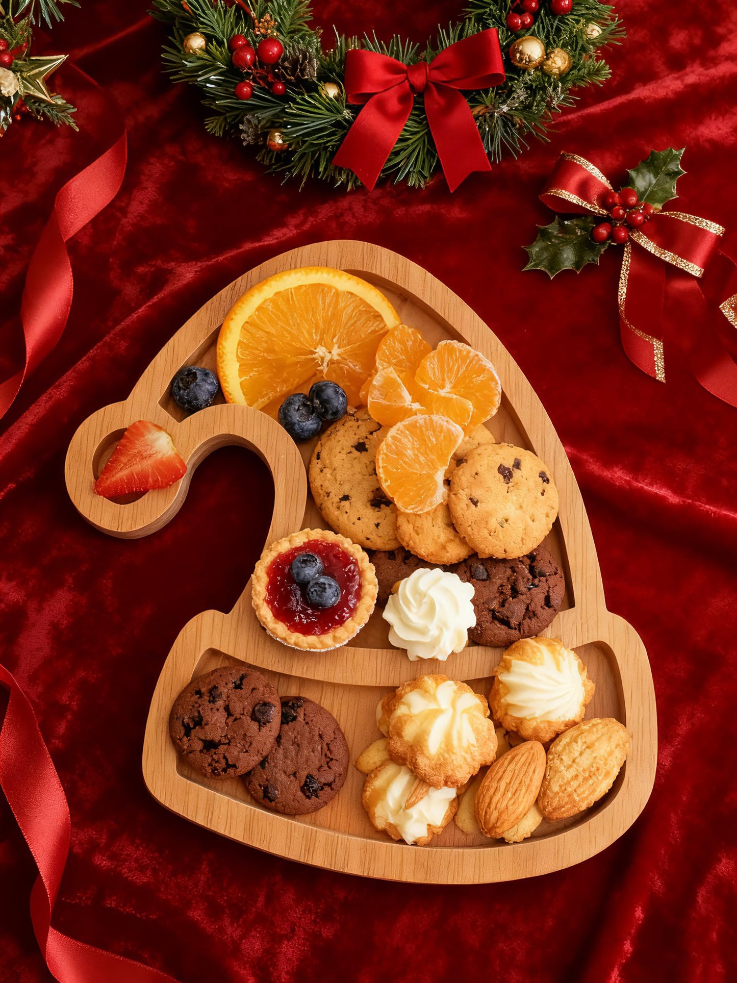 AYWVRBST Cheese Board, Fruit Candy Plate, Fruit Plate, Cutting Board (Tree) (Hat)