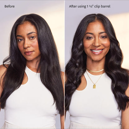 T3 Switch Kit Professional Ionic Interchangeable Curling Iron with 3 Ceramic Clip & Wand Long Barrels for Curling and Waving, 9 Adjustable Heat Settings & Ion Generator, White/Rose Gold