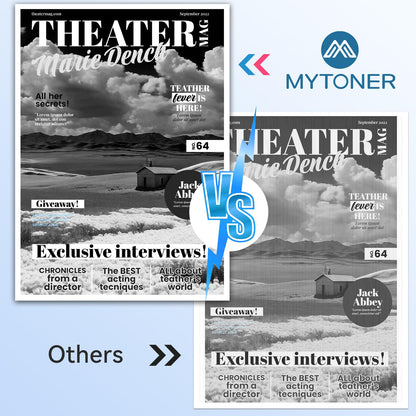 MYTONER 206X Black High Yield Toner Cartridge (with Chip) Compatible Replacement for HP 206X 206A W2110X W2110A for Color Pro MFP M283fdw M283cdw Pro M255dw M255nw M283 M255 M282 Printer (2 Pack)