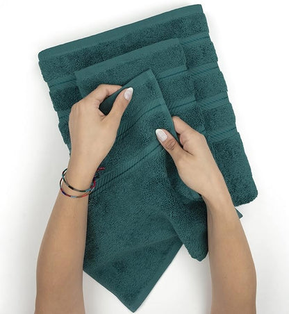 American Soft Linen Luxury 6 Piece Towel Set, 2 Bath Towels 2 Hand Towel 2