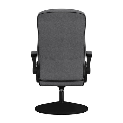RESPAWN 800 Gaming Chair - Swivel Rocker With High Back, Ergonomic Floor Design for Kids and Adults, Recliner With Armrests - Grey Fabric