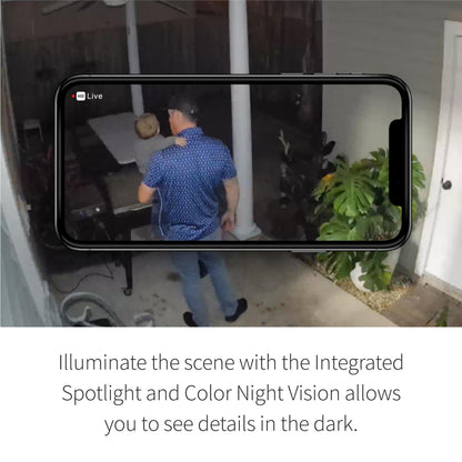 Arlo Essential Security Camera 2K | Outdoor - Indoor | 2nd Gen | Wireless with Spotlight, 2-Way Audio, Color Night Vision, Live Stream, Motion Activation, Real Time Notifications - White, 3 Cameras