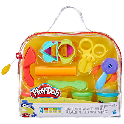 Play-Doh - Starter Set Inc 4 Tubs of Dough and 6 Accessories - Sensory and Educational Craft Toys for Kids, Boys, Girls - Ages 3+
