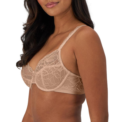 Bali Women's Lace Desire Underwire Bra, Full-Coverage Lace Bra with Underwire Cups
