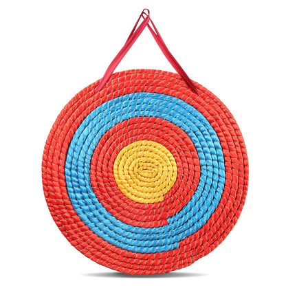 VEVOR Straw Archery Targets, 20" Round Archery Target for Backyard, Traditional Solid Straw, Red