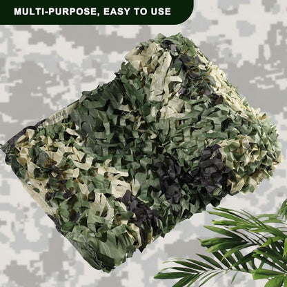 Camo Netting for Hunting Blinds - Military-Grade Camouflage Net | Versatile Outdoor Covering