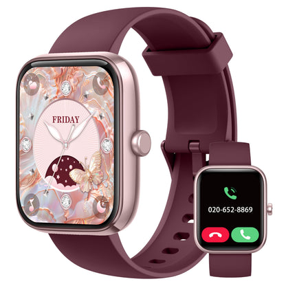 Smart Watch, 44mm Smartwatch Answer Make Calls, Alexa 1.83" Fitness Watch, IP68 Waterproof Fitness Tracker Women Men, Heart Rate/Sleep Monitor, 100+ Sports Pedometer Watch for Android & iOS Phone