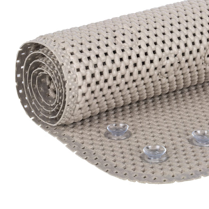 Duck Brand Softex Bath Mat for Tubs, Machine Washable, 17 x 36 Inches, Taupe, Skid Resistant (442097)