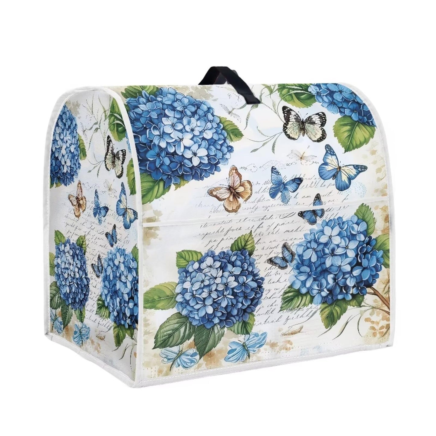 HUISEFOR Butterfly Stand Mixer Cover 4.5-5 Quart Hydrangea Floral Kitchen Appliance Dust Cover Universal for Air Fryers, Coffee Makers Pressure Cooker Mixer Parts & Accessories
