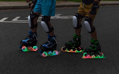 Adjustable Inline Skates for Kids | Light-Up Wheels | Ages 4-16 | Boys & Girls