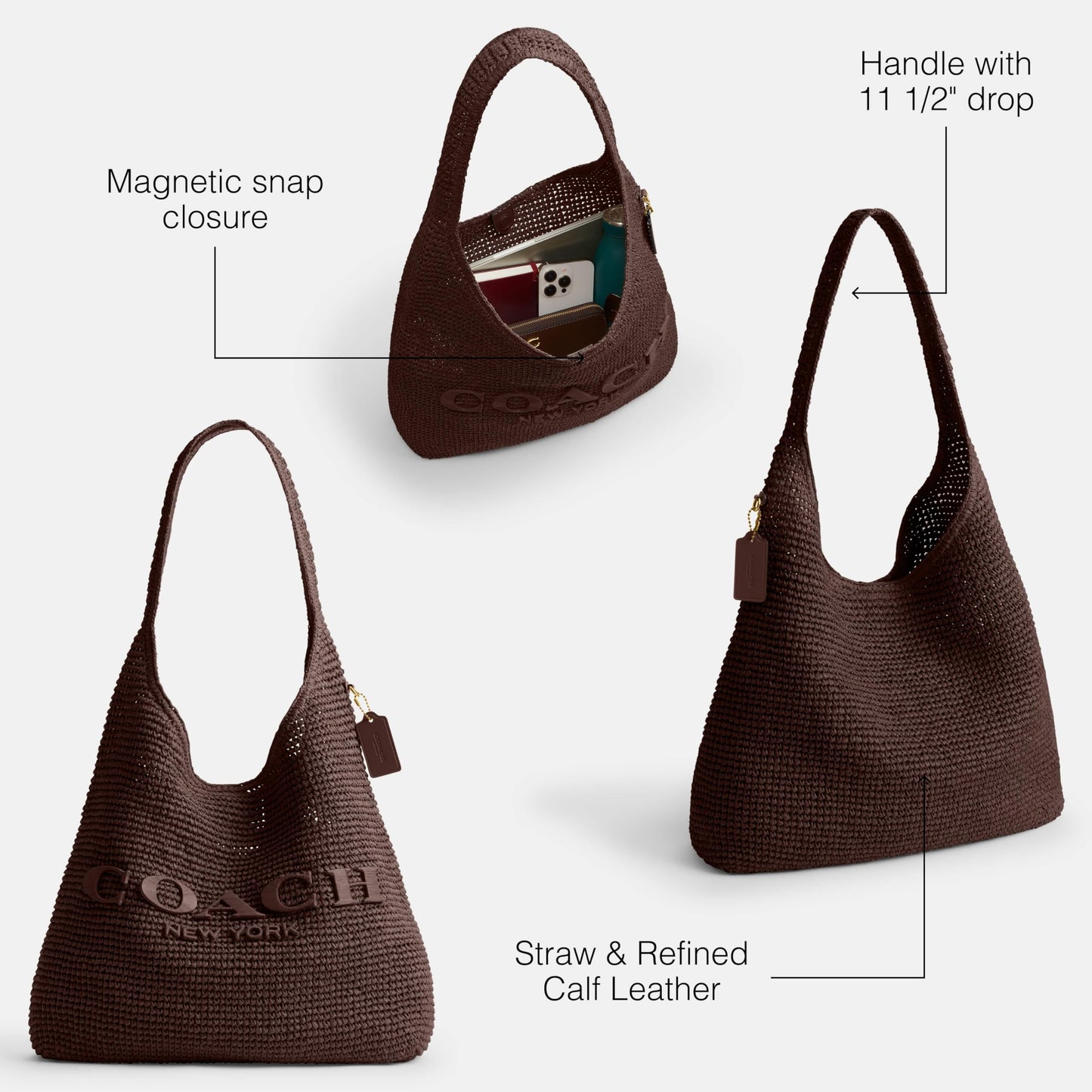 COACH Women's Brooklyn Shoulder Bag 39, B4/Maple, One Size