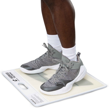 CHAMPRO Hardwood Floor Shoe Traction Mat for Basketball Court and Gym Floors, White