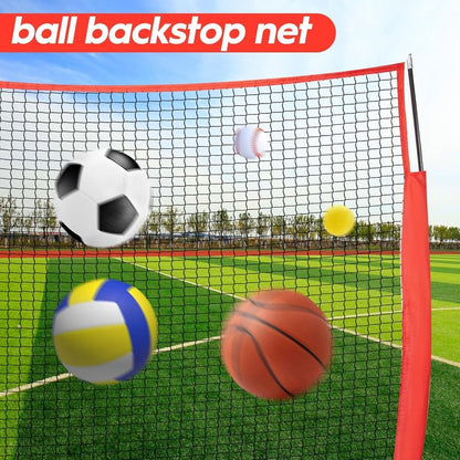 Portable Backstop Net - 7x7ft, 10x16ft & 10x20ft Sizes | Durable Sports Equipment