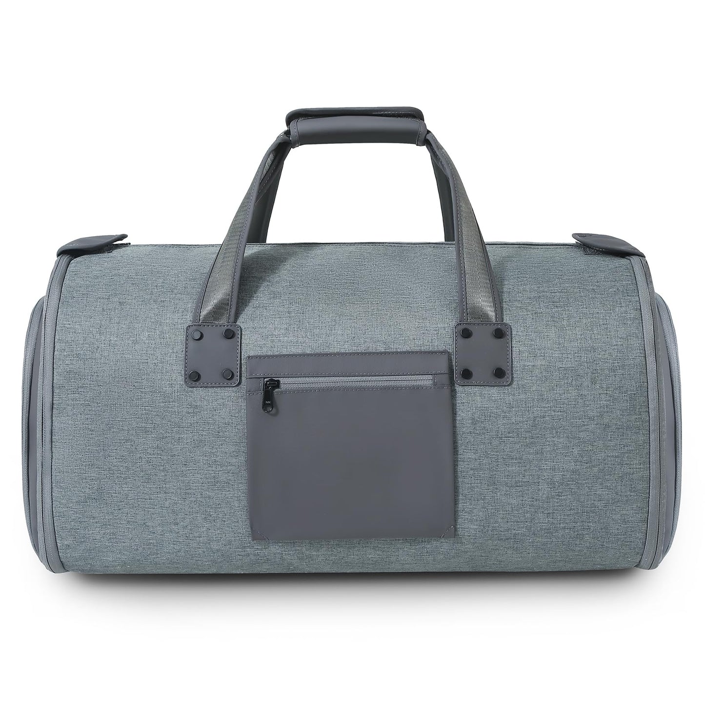Richeart Garment Bags for Travel - Brand Zipper - Water Repellent Garment Bag with Shoe Compartment - 2 in 1 Convertible Suit Bag Travel with Shoe Bags - Large Dark Gray