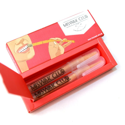 Miswak Club Natural Teeth Whitening Kit/Natural Toothbrush for Whiter Teeth, Fresher Breath, While Being Chemical Free