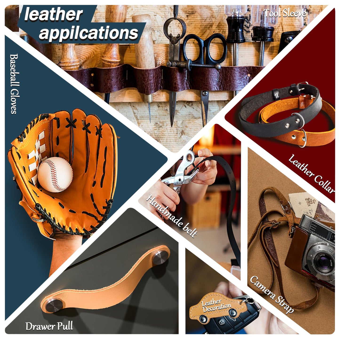 JinRuiKJ Top Grain Leather Strap - 1/2 Inch Wide 72 Inches Long Brown Leather Strips - Very Suitable for DIY Arts & Craft Projects, Traction Ropes, Bag Straps, Furniture Handles