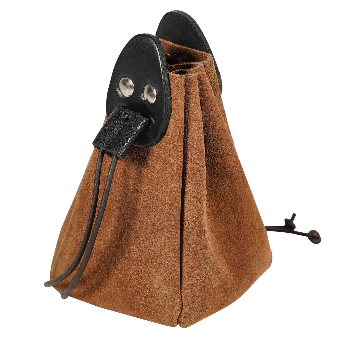 Mythrojan Leather Jewelry Bag Drawstring Christmas Gift storage bag pouch For Wedding Party Favors - Brown