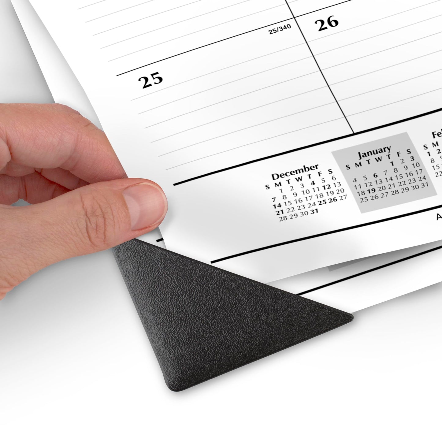 AT-A-GLANCE 2026 Desk Calendar, Monthly, Desk Pad, 21-3/4" x 17", Large, Ruled Blocks (SK240026), White