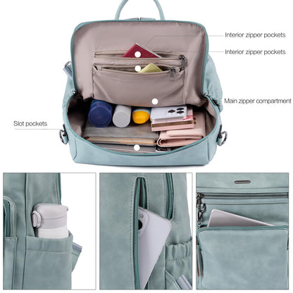 CLUCI Backpack Purse for Women Travel Leather Large Women Backpack Fashion Designer Lady Shoulder Bags with Tassel