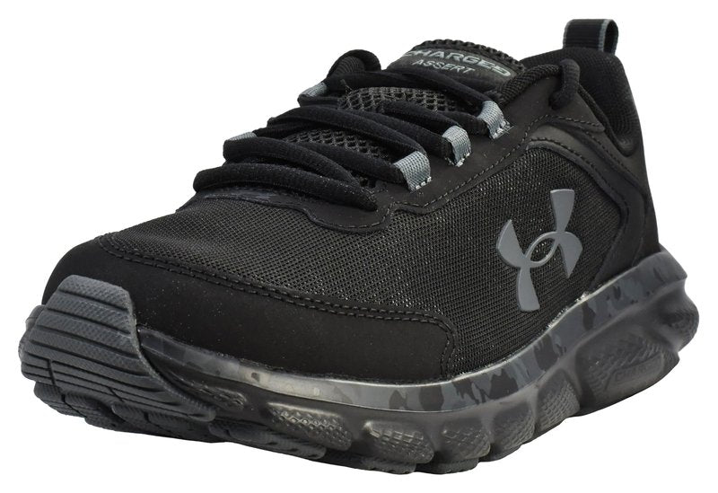 Under Armour Men's Charged Assert 9 Camo, Black/Black/Pitch Gray, 10.5 US