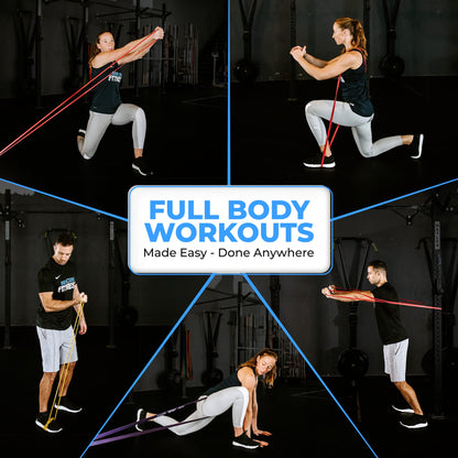 Pull Up Assistance Bands – Resistance Bands Set for Working Out (4-Pack) – Long Loop Power Band for Men and Women – Ideal for Crossfit, Stretching, Physical Therapy, Warm-Up & Home Gym Training