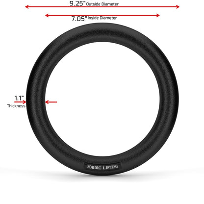 Nordic Lifting Gymnastic Rings with Straps – Heavy Duty Rings for Crossfit, Gymnastics, and Strength Training – Olympic Home Gym Equipment