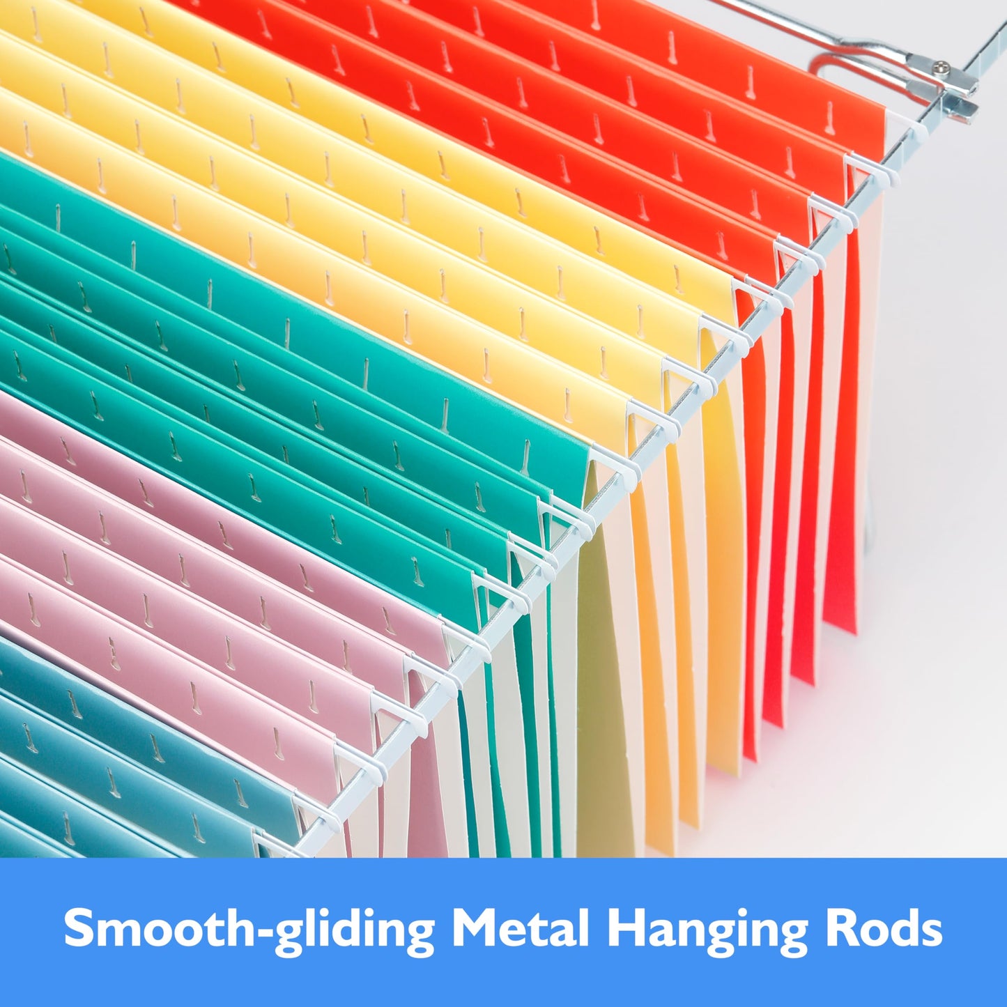 25 Packs Hanging File Folders,Cherry Pink Hanging File Folders Letter Size,Hanging Folders with 1/5-cut Tabs,Hanging Folders for Filing Cabinets, File Organizer Folder for Office,School,Home