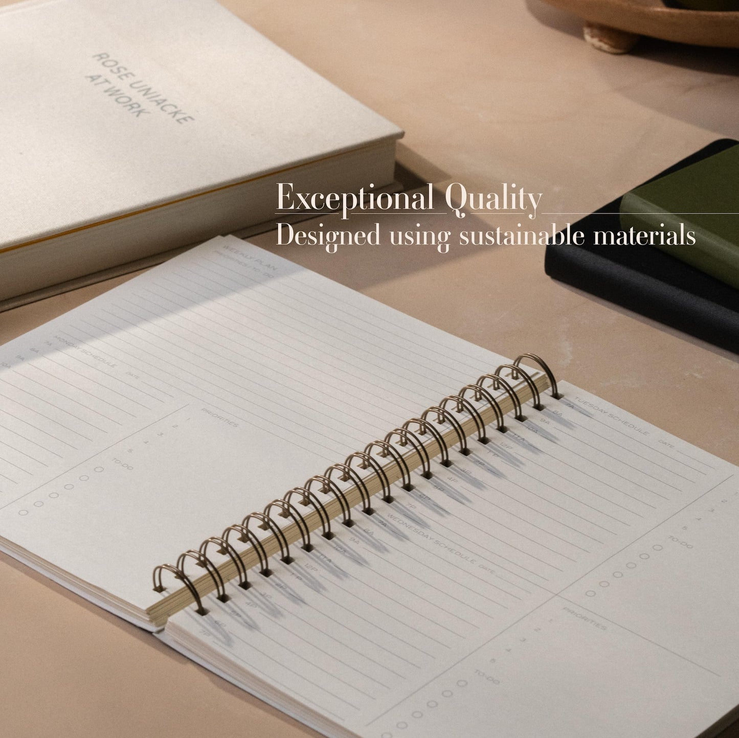 Anecdote Spiral Planner w/2026-2027 Calendar (8.5" x 10") | Start Anytime - 52 Weeks, Undated Planner Pages | To-Do List Organizer, Plan Your Success, Achieve Productivity Goals (Evergreen)