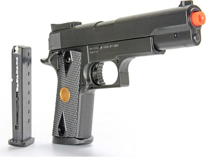 BBTac 1911 Dual Spring Airsoft Pistols - 2-Pack High Performance 260 FPS Handguns | Spring Powered for Target Shooting & Tactical Play