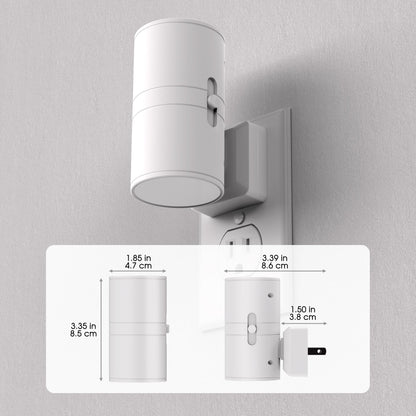 Briignite Night Lights Plug into Wall, Modern LED Night Light Plug in, Dusk to Dawn Sensor, Soft White 3000K, 0-100LM Adjustable Brightness, Dimmable NightLight for Hallway, Bedroom, Stairway, 2 Pack