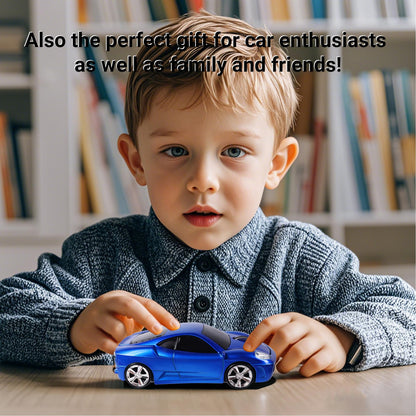elec Space Wireless Mouse, 2.4GHz Cool Sport Car Shape Computer Mouse 1600 DPI Optical Cordless Mice with USB Receiver for PC Laptop Computer Notebook (Red)