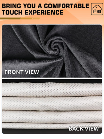 TESFEEL Car Seat Cover Towel GRS Certified Recycled, Waterproof & Washable, Non-Slip Universal Fit for Cars SUVs Trucks, Sweat Protection for Gym, Kids, Pets & Travel (Black, 2 Pack)