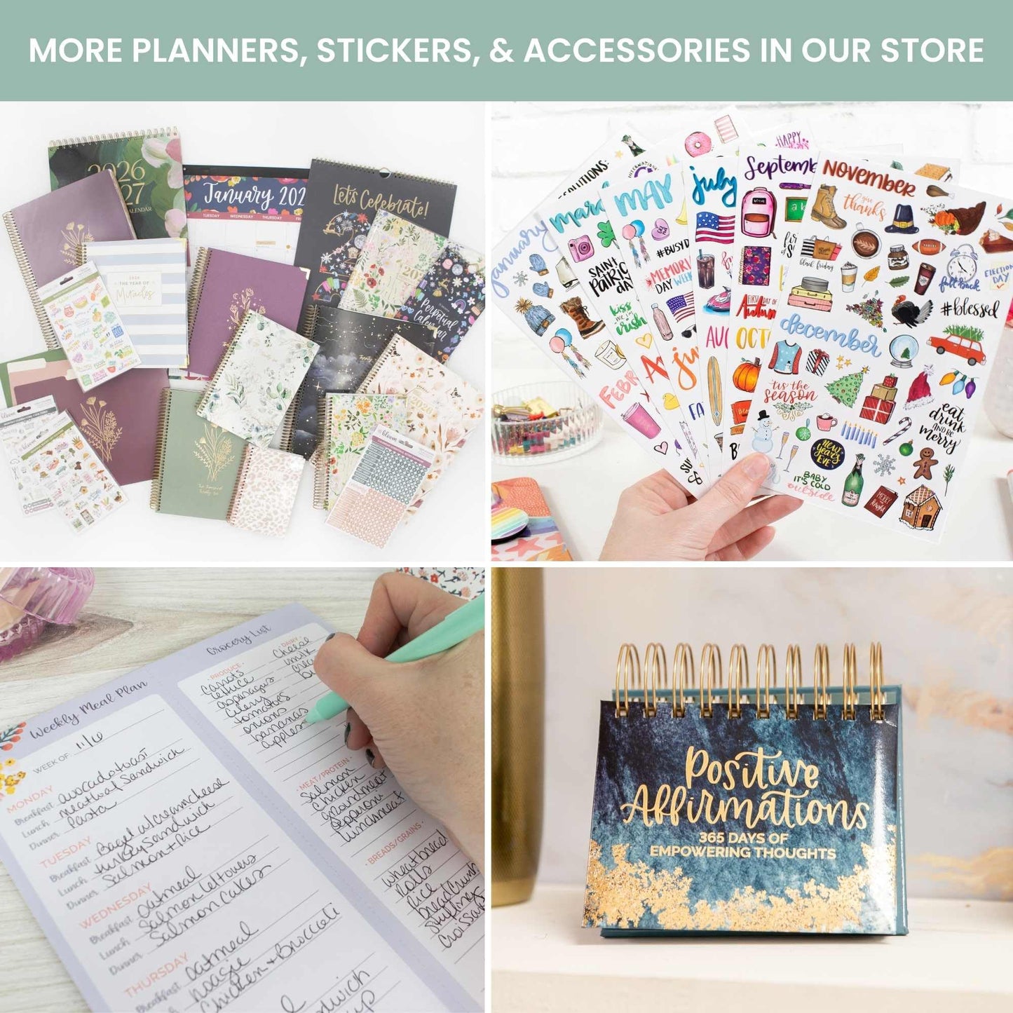 bloom daily planners 2026 Desk Calendar - January to December Large Wall Calendar - 21” x 16” Desktop & Hanging Monthly Planner with Stickers for Home or Office - Paint Strokes