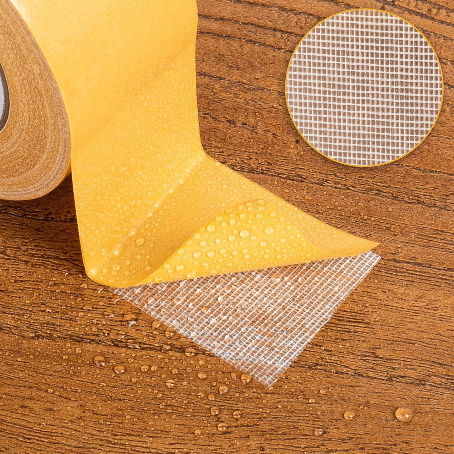 Double Sided Tape Heavy Duty, 2 Inch x 66 Feet Fiberglass Mesh Double Stick Adhesive Tape, Fabric Tape For Clothes Making DIY Crafts, Paste Photo, Rug Fixed, Floor, Wall Decor, Office Decor,