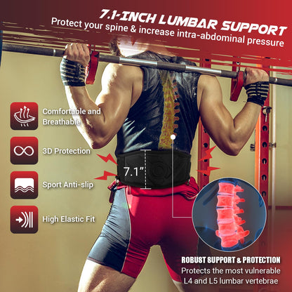 3-in-1 Weighted Pull Up Belt, Weight Lifting Dip Belt with 40.6 IN Chain & Self Locking, Weighted Gym Belt for Pull Up, Squat, Powerlifting & Deadlift, Capacity Up to 350 LBS(Black Size M)